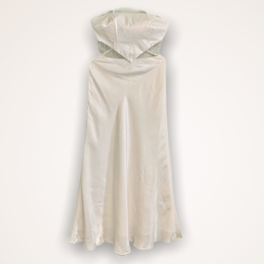 Faviana Wedding Dress Two Pieces White Size Small